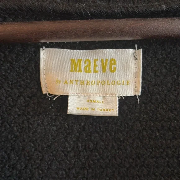 Maeve Anthropologie Black and White Striped Sweater Vest Gold button closure XS - Picture 2 of 12